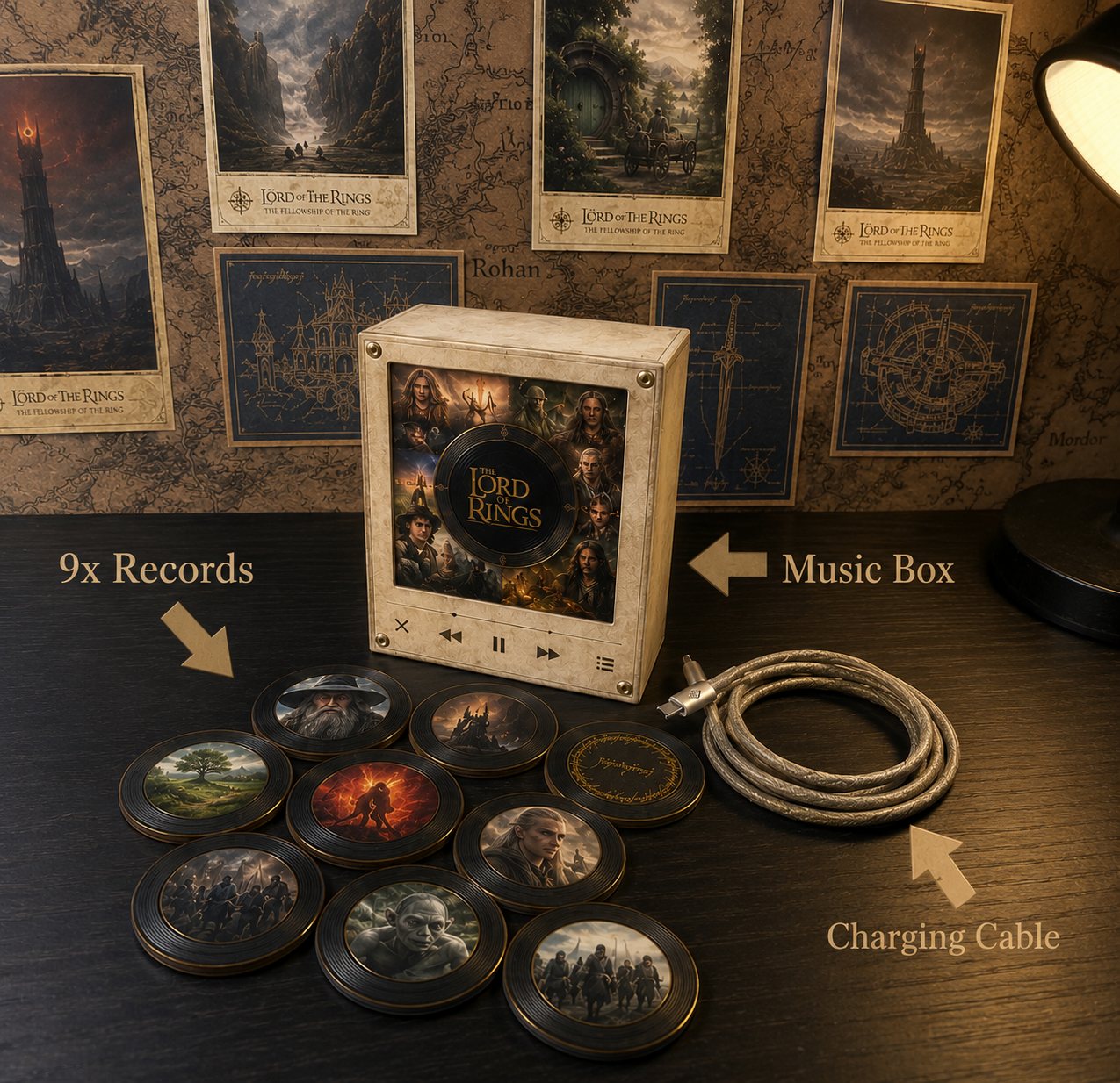ShireSounds ™ Lord of the Rings Magnetic Record Player